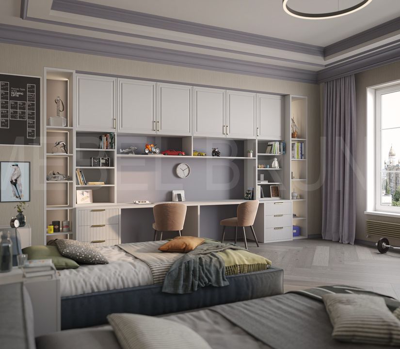 Стенка в детскую комнату Крафт