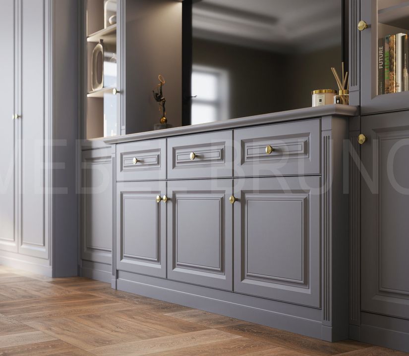 Стенка Мерс с тв-зоной