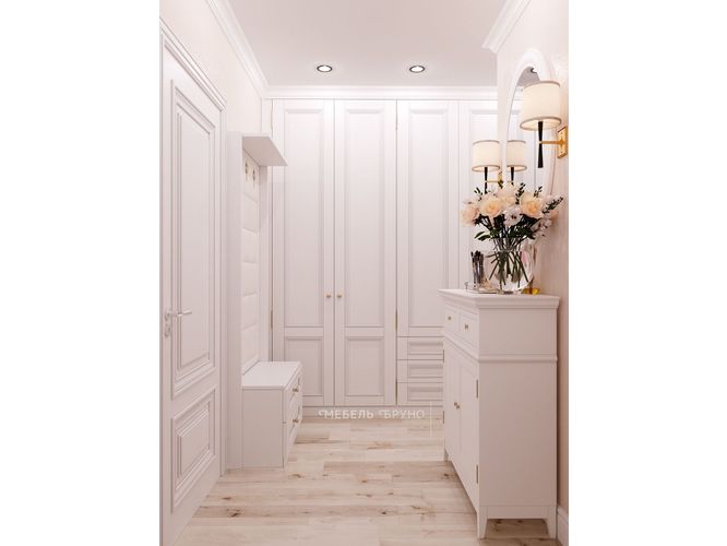 Hallway design white style (47 Photos)