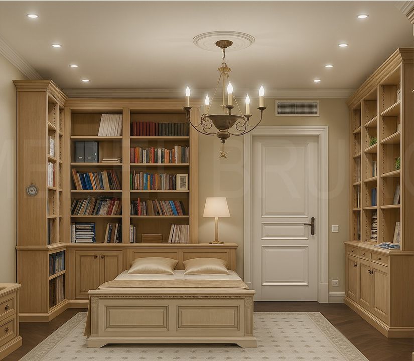 Стеллаж для книг Лоррей в стиле классика 