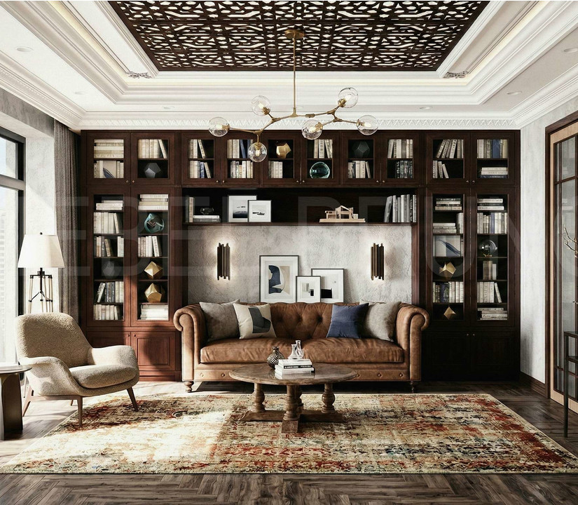 Книжный шкаф Уинтроп — фото интерьера