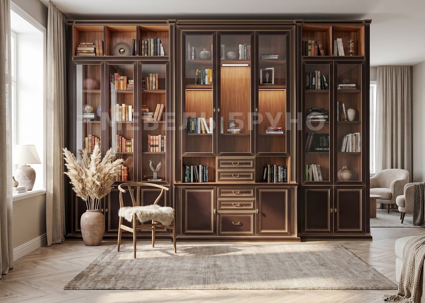 Книжный шкаф Дион  - фото интерьера