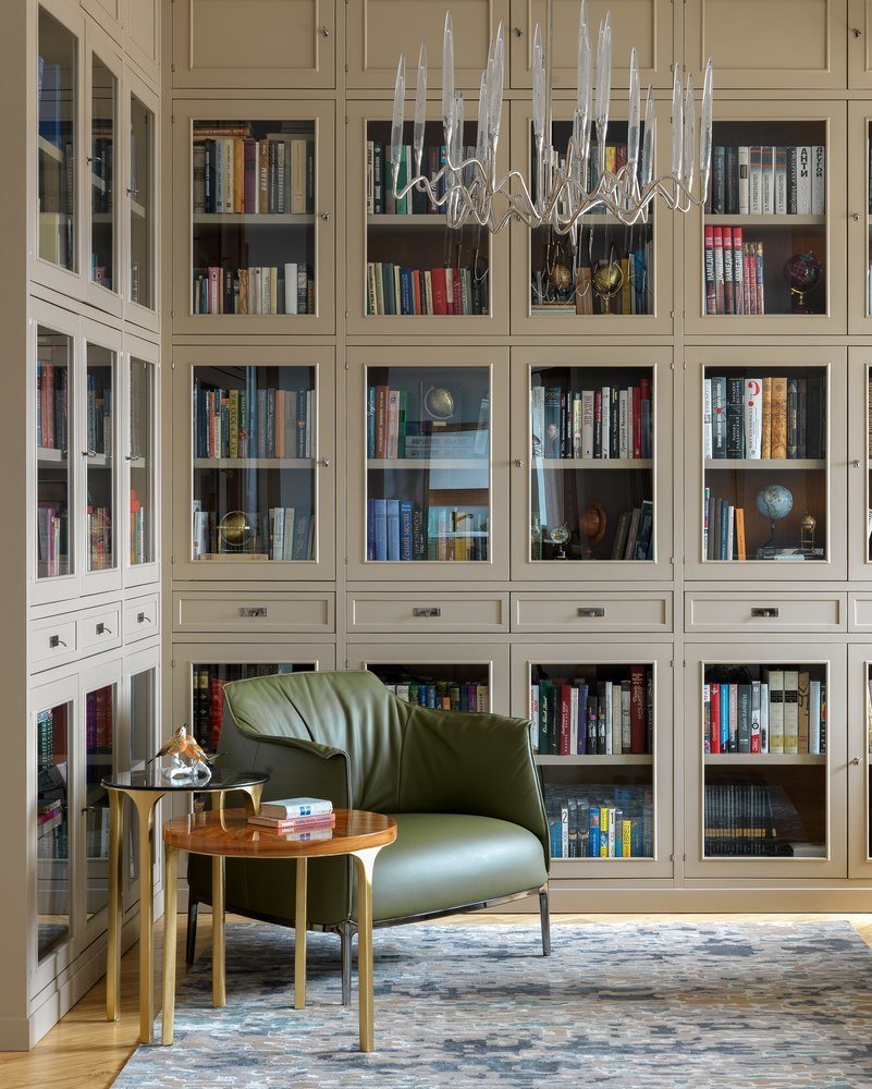 оформление книжных шкафов в библиотеке