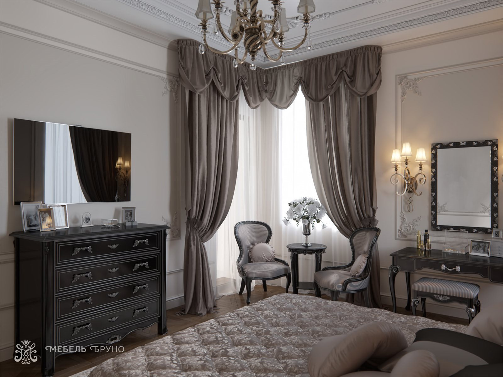 Спальня Валентайн в стиле барокко 